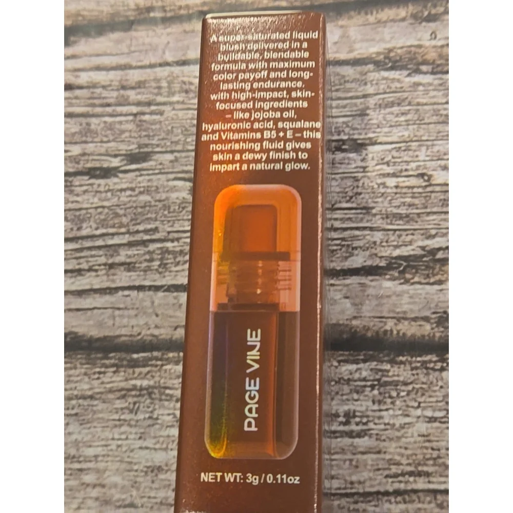Blush Rush Liquid Blush Grand Prix Red Brown New-Sealed Page Vine Ex 11/29 (219)